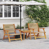 Garden Furniture 2 pcs Beige 67 x 76 x 73 cm Solid Acacia Wood 367833