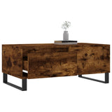 Coffee Table Smoked Oak 90x50x36.5 cm Engineered Wood 830817