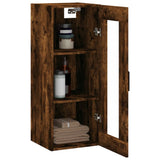 Wall Mounted Cabinet Smoked Oak 34.5x34x90 cm 828921