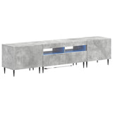 3 Piece LED TV Cabinet Concrete Grey Engineered Wood 3416680