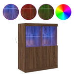 Sideboard Brown Oak 81x37x100 cm Engineered Wood 3318623