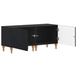 TV Cabinet Black Engineered Wood 896236