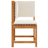 Garden Chair Brown 50 x 50 x 91cm Solid Acacia wood 4107158