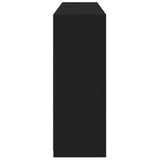 Sideboards with LED Lights 3 pcs Black Engineered Wood 3209129