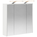 Bathroom Mirror Cabinet White 63.5 x 16 x 62.5 cm 889159
