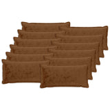 Cushion Cover 12 pcs HOUTEN Light Brown 40 x 80 cm Flannel 918435