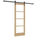 Sliding Door Manual ORKDAL Brown 73.5 x 198.5 cm Wood and metal 3332463