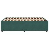 Bed Frame without Mattress Dark Green 120x190 cm Small Double Velvet 3284997