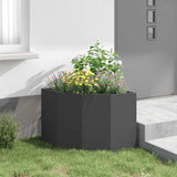 Corner Planter Black 60 x 60 x 50 cm Steel 883661