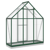 Greenhouse with Base Frame Green 169x58x202 cm Aluminium 4005820