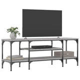 TV Cabinet Grey Sonoma 121x35x45 cm Engineered Wood&Iron 831806