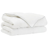 Duvet and Bed Pillow Set White 200 x 220 cm Bamboo Fiber 42041956
