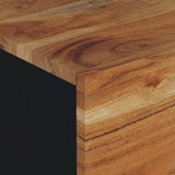 Coffee Table 80x50x40 cm Solid Wood Acacia&Engineered Wood 350637