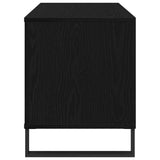 Record Cabinet Black Oak 100 x 38 x 48 cm Engineered Wood 862907