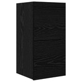 Wall TV Cabinet 3 pcs 100 x 30 x 30 cm Black Oak 3393346
