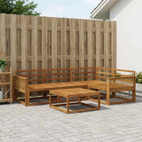 Outdoor Sofa Set 5 pcs Natural Solid Acacia Wood 3382547