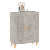 Sideboard Concrete grey Engineered wood, solid eucalyptus wood 812136