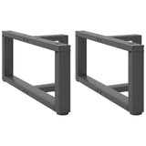 Coffee Table Legs T-Shaped 2 pcs Anthracite 70x25x cm Steel 4013018