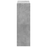 Bookcase Concrete Grey 102x32x102 cm Engineered Wood 852819