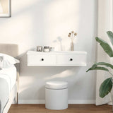 Wall Shelf with Drawers White 80x34x17 cm Engineered Wood 859950