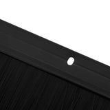 Screw-on Door Brush Seals 12 pcs Black 100 cm Aluminium Alloy 42019592
