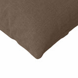 Sofa Pillows 2 pcs Brown 200 x 40 cm Fabric 42013872