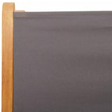 Reclining Garden Chairs 6 pcs Anthracite Fabric and Solid Wood 3214542