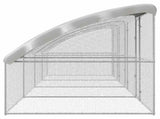 Chicken Cage 4 pcs Silver 800 x 200 x 200 cm Steel and PE 3381109