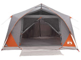 Tunnel Tent Grey and Orange 10-Person Polyester and Steel 42028663