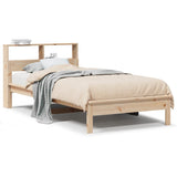 Bookcase Bed without Mattress 75x190 cm Small Single Solid Wood Pine 855735