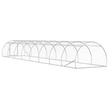 Chicken Coop Silver 800 x 150 x 100 cm Galvanised Steel 3434663
