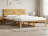 Double Bed Frame with Headboard ROSTOCK White 135 x 190 cm 3405478