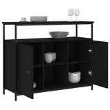 Sideboard Black 100x35x80 cm Engineered Wood 835499