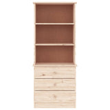 Bookcase with Drawers ALTA 60x35x142 cm Solid Wood Pine 353951