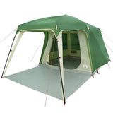 ZNTS Camping Tent with Porch Dome 5-Person Green Waterproof 4009581