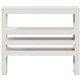 Headboard with Shelves White 90 cm Solid Wood Pine 850897