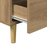 Bedside Cabinet Artisan Oak 40x35x69 cm Engineered Wood 856422