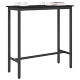 Table Black Oak 100 x 40 x 100.5 cm Engineered Wood and Steel 873738