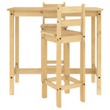 3 Piece Bar Set Solid Wood Pine 4005690