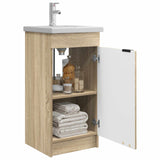 Bathroom Vanity with Sink Sonoma Oak 42 x 40 x 84.5 cm 890086