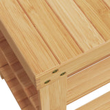 Shoe Rack 3-Tier 70x27.5x45 cm Bamboo 373365