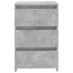 ZNTS Bed Cabinet Concrete Grey 40x35x62.5 cm Engineered Wood 806219