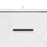 Bedside Cabinet with Drawer High gloss white 38 x 38 x 66 cm 883378