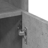 Bathroom Cabinet Concrete Grey 30x30x179 cm Engineered Wood 856139