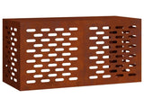 Air Conditioner Cover Rusty 90 x 40 x 60 cm Weathering Steel 865896