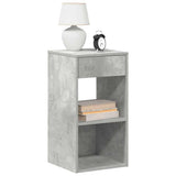 Bedside Cabinets with Drawer 2 pcs Concrete Grey 35x34x66.5 cm 858720