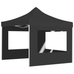 Professional Folding Party Tent with Walls Aluminium 2x2 m Anthracite 48932