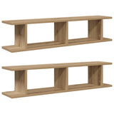 Wall Shelves 2 pcs Artisan Oak 90x18x20 cm Engineered Wood 856601