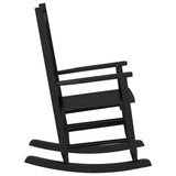 Rocking Chair for Children Black Solid Wood Poplar 4008875