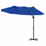 Umbrella 372 x 198 x 243 cm Polyester and Aluminium Azurblau 42003380